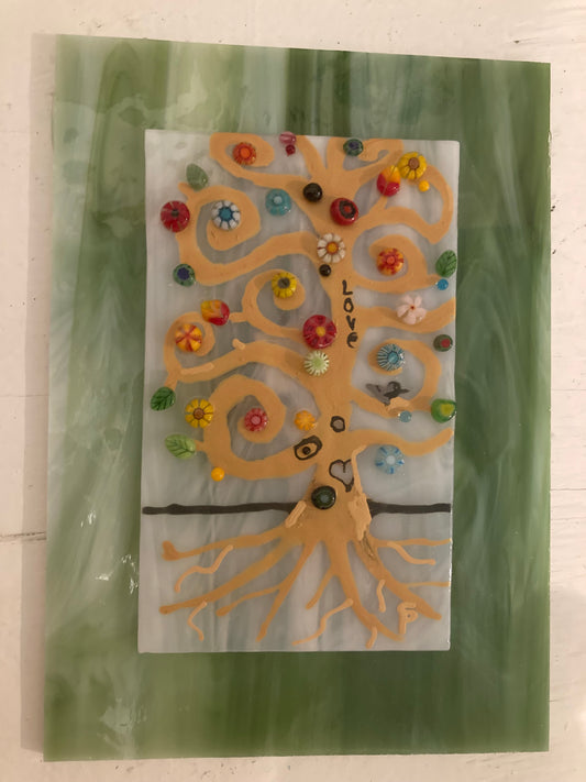 June 28th Tree of Life glass project  4-5:30pm  $40.00
